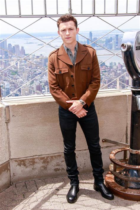 tom holland celine jacket|tom holland style.